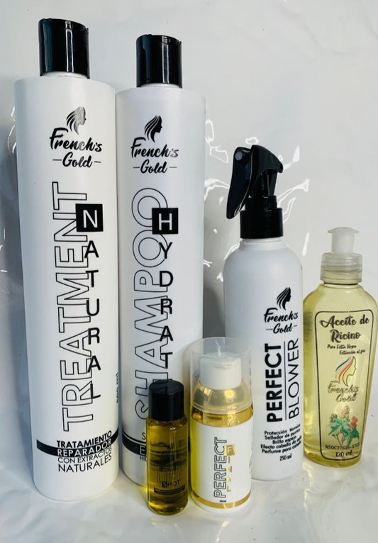 ✨ Kit Cuidado Capilar Aceite De Ricino — Cabello Sano y Brillante